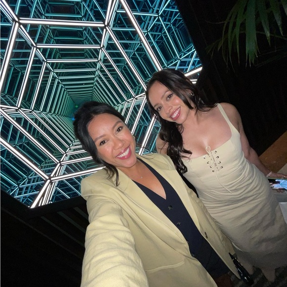 Zara Beige Lace-Up Midi Dress - Picture 7 of 7